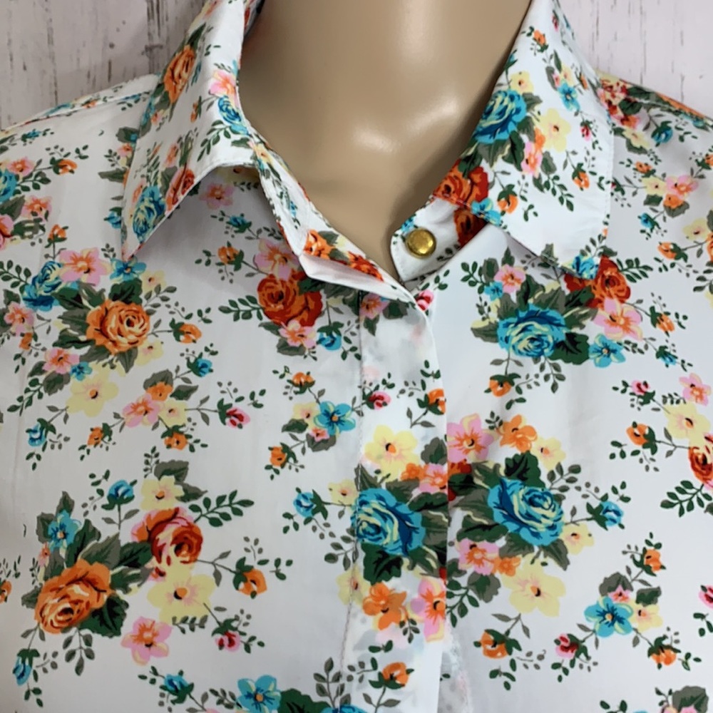 Philosophy Ruffled Button Down Dress - image 7